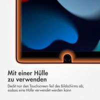 Accezz Schutzfolie aus gehärtetem Glas mit Applikator Apple iPad 9 (2021) 10.2 Zoll / iPad 8 (2020) 10.2 Zoll / iPad 7 (2019) 10.2 Zoll