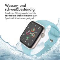 imoshion Silikonband⁺ für die Apple Watch Series 1 bis 10 / SE / Ultra (2) (44/45/46/49 mm) - Saphirblau - Größe M/L