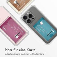 imoshion Soft Case Back Cover mit Kartenfach für das iPhone 15 Pro Max - Transparent