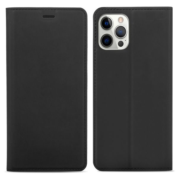 imoshion Slim Folio Klapphülle Apple iPhone 12 (Pro) - Schwarz