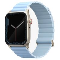 Uniq Revix Premium Edition doppelseitiges Armband für die Apple Watch Series 1 bis 9 / SE (38/40/41 mm) | Series 10 (42 mm) - Arktis/Soft Blue