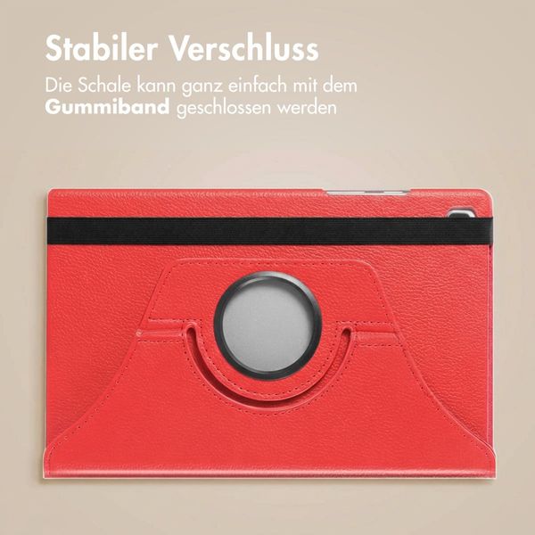 imoshion 360° drehbare Klapphülle Samsung Galaxy Tab S6 Lite (2020/2022/2024)  - Rot