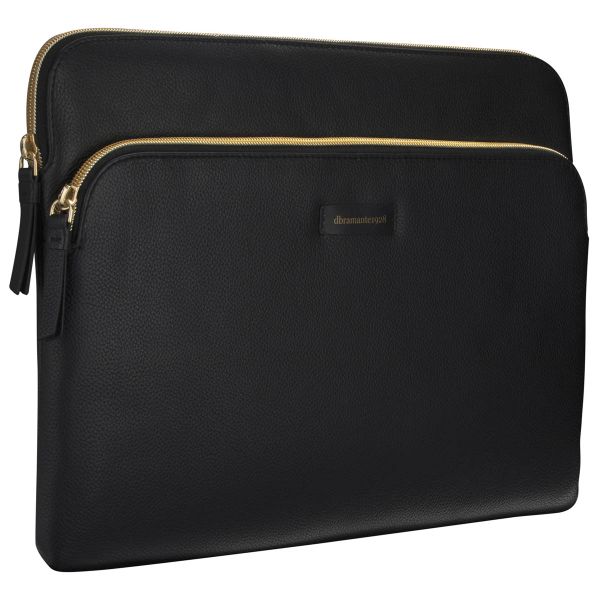 dbramante1928 ﻿Paris+ Sleeve - Laptop Hülle 14 Zoll - Laptop Sleeve - Echtes Leder - Apple MacBook Pro 14 Zoll - Night Black