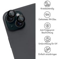 imoshion 2er-Pack Objektivschutz für Kamera für das Apple iPhone 15 / 15 Plus - Black