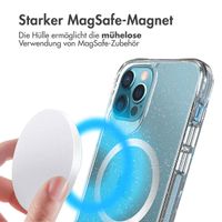 imoshion Klare Glitter-Rückschale mit MagSafe iPhone 12 (Pro) - Silber