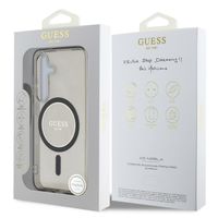Guess MagSafe IML Glitter Gradient Case für das Samsung Galaxy S25 - Black