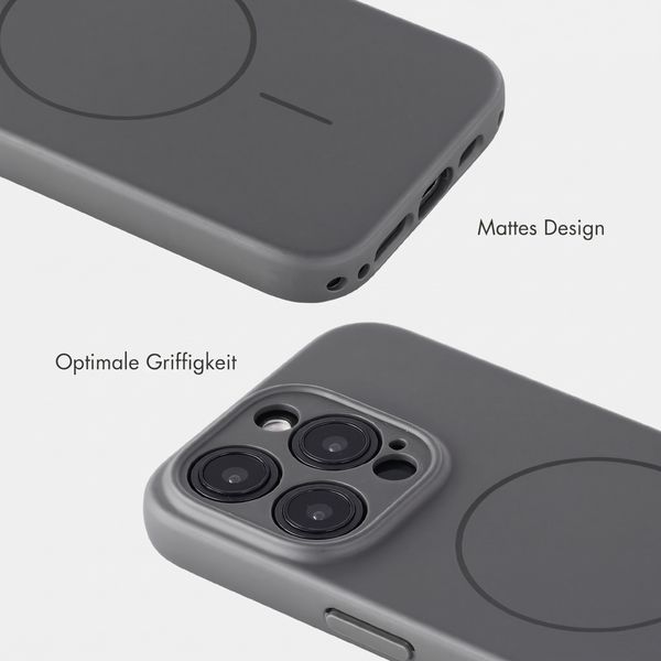 Accezz Grip Backcover mit MagSafe Apple iPhone 15 Pro - Grau