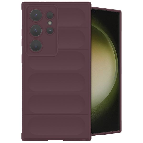 imoshion EasyGrip Back Cover für das Samsung Galaxy S24 Ultra - Aubergine 