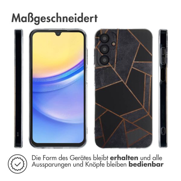 imoshion Design Hülle für das Samsung Galaxy A15 (5G/4G) - Black Graphic