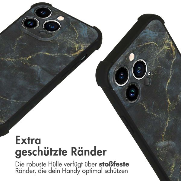 imoshion Design Hülle mit Band für das iPhone 13 Pro - Black Marble