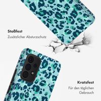 Selencia Vivid Tough Back Cover für das Samsung Galaxy A53 - Wild Spots Light Blue