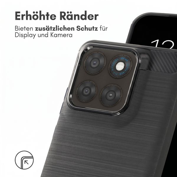 imoshion Brushed Back Cover Motorola Moto G77 - Schwarz