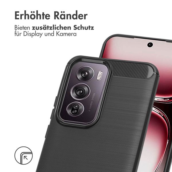 imoshion Brushed Back Cover Oppo Reno 12 Pro - Schwarz