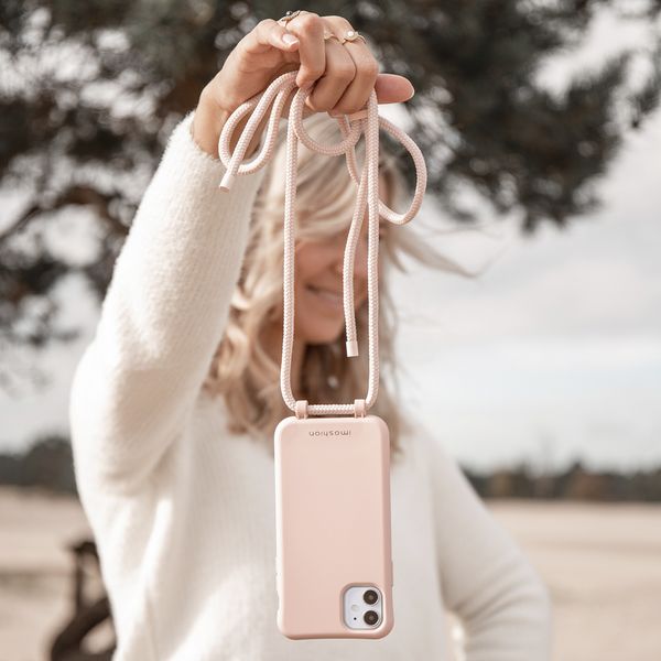 imoshion Color Backcover mit abtrennbarem Band Apple iPhone 12 (Pro) - Rosa