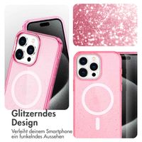 imoshion Sparkle Back Cover mit MagSafe Apple iPhone 15 Pro - Glitzer Rosa