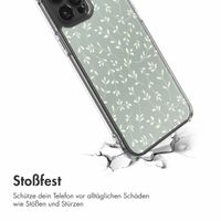 imoshion Design Hülle Apple iPhone 12 (Pro) - Smoke Green Flowers