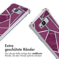imoshion Design Hülle mit Band Samsung Galaxy S8 - Bordeaux Graphic