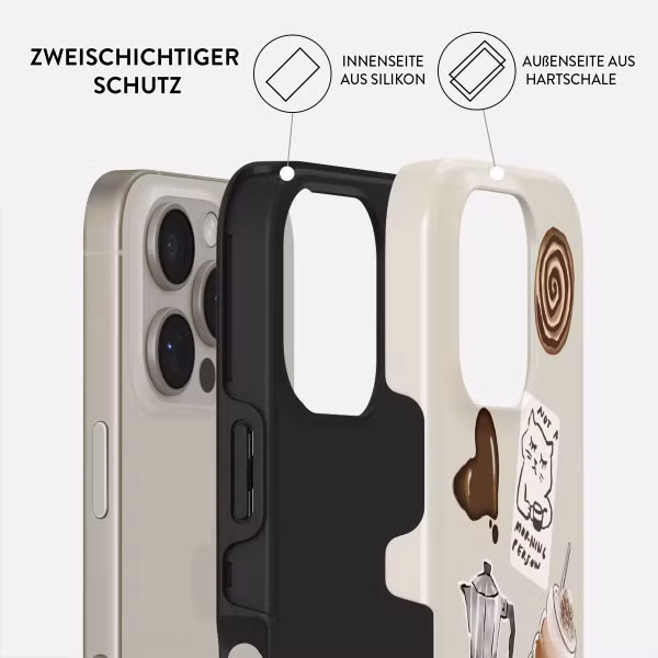 Burga Tough Back Cover MagSafe Apple iPhone 16 Pro - Oat Milk Please