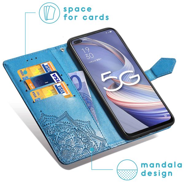 imoshion Mandala Klapphülle Oppo Reno4 Z 5G - Türkis