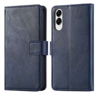 imoshion Luxuriöse Klapphülle Samsung Galaxy S25 Edge - Dunkelblau