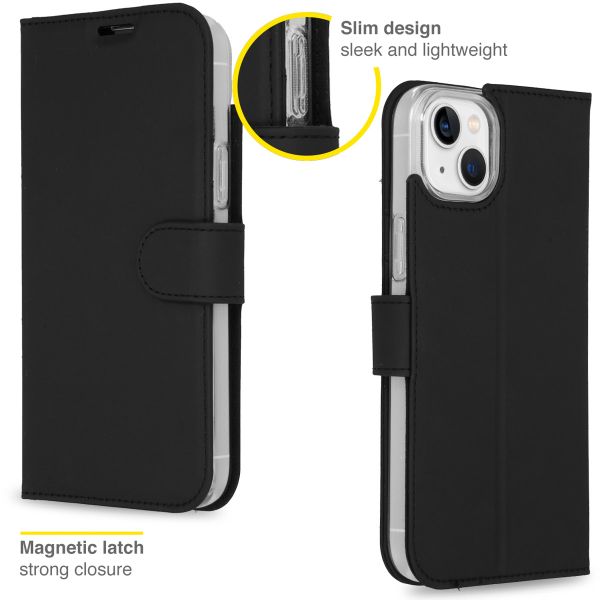 Accezz Wallet TPU Klapphülle Apple iPhone 14 Plus - Schwarz