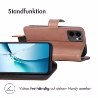 imoshion Luxuriöse Klapphülle Oppo Reno 13 F (5G) - Braun