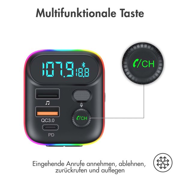 imoshion FM Transmitter USB-C & Quick Charge - Schwarz