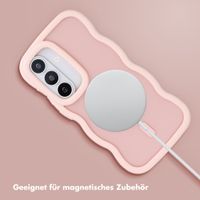 Selencia Wavy Backcover mit MagSafe Samsung Galaxy S26 - Soft Pink