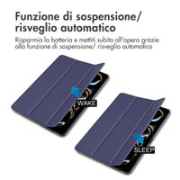 imoshion Trifold Klapphülle Apple iPad Pro 11 (2025) M5 / (2024) M4 - Dunkelblau