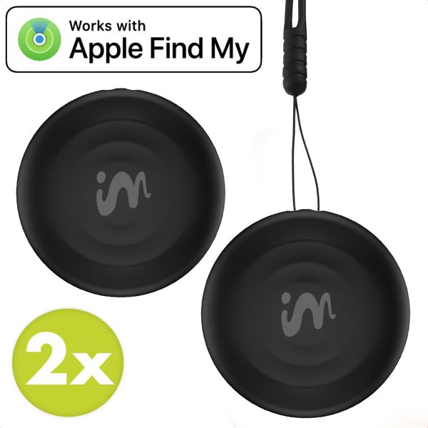 imoshion Mini Tag - Bluetooth-Tracker für iOS - 2 pack - Schwarz