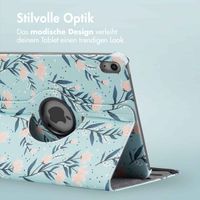 imoshion 360° drehbare Design Klapphülle Apple iPad 11 (2025) 11 Zoll A16 / iPad 10 (2022) 10.9 Zoll - Flowers