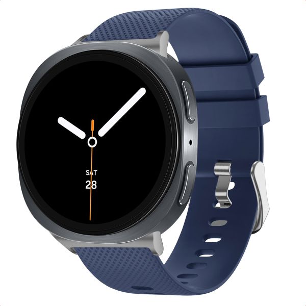 imoshion Flexibles Silikonarmband für das Samsung Galaxy Watch 8 (Classic) - 40 / 44 / 46mm - Dunkelblau