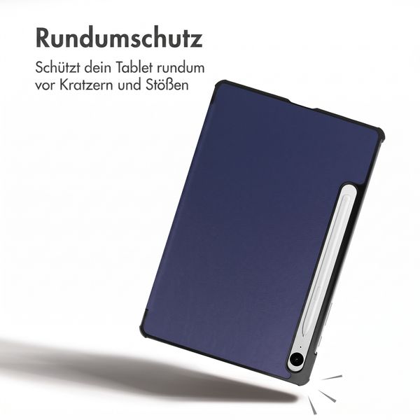 imoshion Trifold Klapphülle Samsung Galaxy Tab S10 FE Plus - Dunkelblau