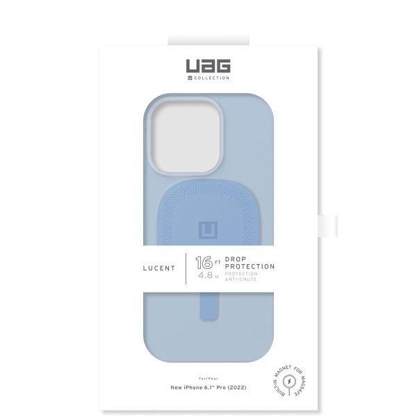 UAG Lucent 2.0 Backcover MagSafe für das iPhone 14 Pro Max - Cerulean