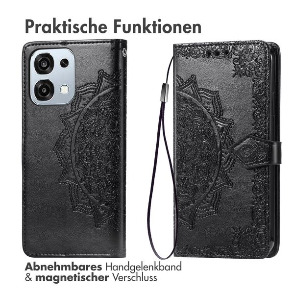 imoshion Mandala Klapphülle Oppo A6 Pro (5G) - Schwarz