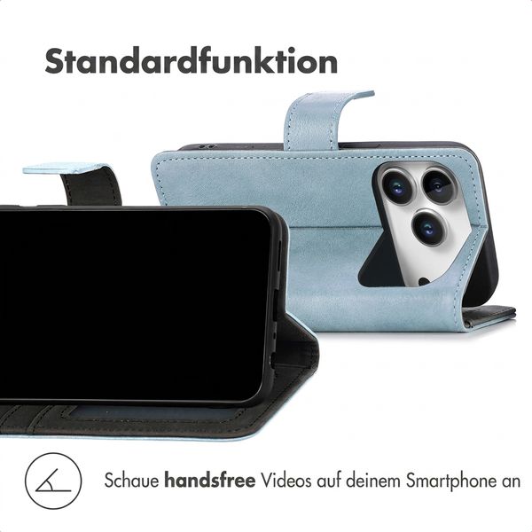 imoshion Luxuriöse Klapphülle Apple iPhone 18 Pro / 17 Pro - Hellblau