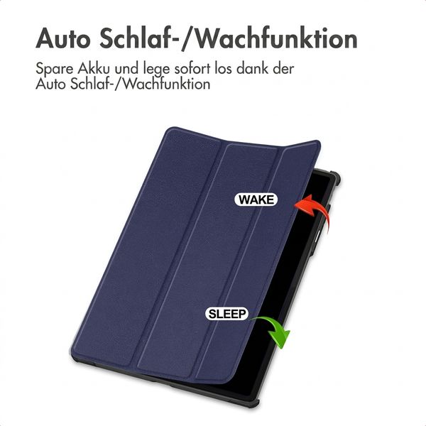 imoshion Trifold Klapphülle Lenovo Idea Tab Pro Gen 2 - Dunkelblau