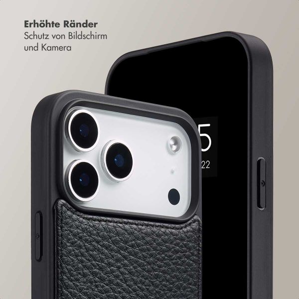 Selencia Nova HandyHülle mit Kordel und Kartenhalter Apple iPhone 17 Pro - Schwarz