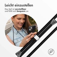 imoshion Silikonhülle mit Band für das Samsung Galaxy S25 Plus - Schwarz