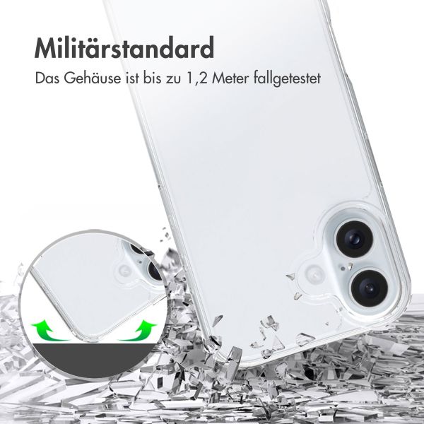 Accezz Xtreme Impact Case für das iPhone 16 - Transparent