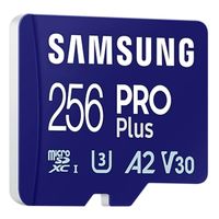 Samsung PRO Plus microSD 2023 - 256GB - Inklusive SD-Adapter - UHS-I/U3/Full HD/4K UHD