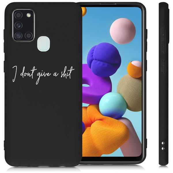 imoshion Design Hülle für das Samsung Galaxy A21s - Quote - Schwarz