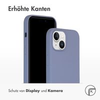 Accezz Liquid Silikoncase für das iPhone 15 - Lavender Grey