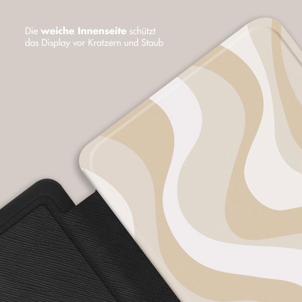 Selencia Vivid Klapphülle Kobo Clara Colour / Clara BW - Desert Waves Beige