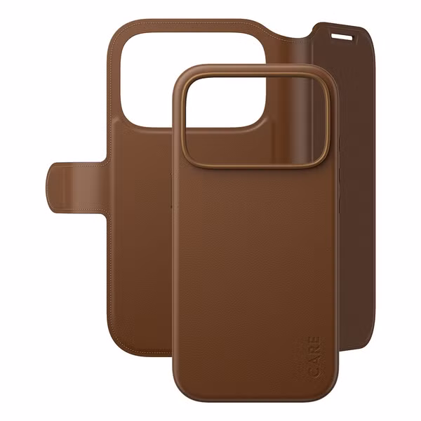CARE by PanzerGlass Tango 2 in 1 Wallet Case MagSafe Apple iPhone 18 Pro / 17 Pro - Braun