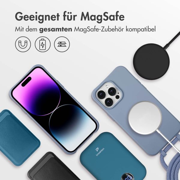 imoshion Color Backcover mit abnehmbarem Handykette und MagSafe Apple iPhone 14 Pro Max - Ash Blue