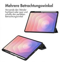 imoshion Trifold Hardcase Klapphülle Samsung Galaxy Tab S11 Ultra - Schwarz