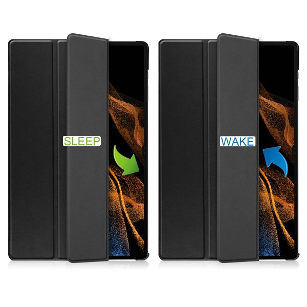 imoshion Trifold Klapphülle Galaxy Tab S8 Ultra - Schwarz