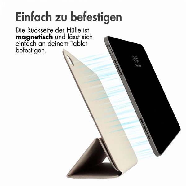 imoshion Magnetic Klapphülle Apple iPad Air 11 Zoll (2026) M4 / (2025) M3 / (2024) M2 / Air 5 (2022) / Air 4 (2020) - Beige