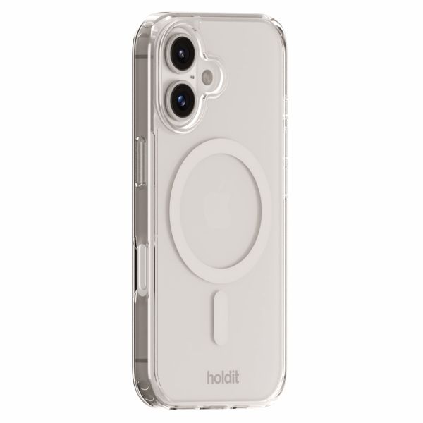 Holdit MagSafe Case für Apple iPhone 16 Plus - Transparent / White